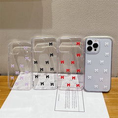 Epoxy Glitter Bow iPhone Case
