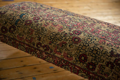 Antique Persian Kerman Rug Ottoman Coffee Table