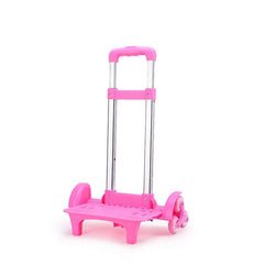 Aluminum Alloy Folding Backpack Trolley with Wheels
