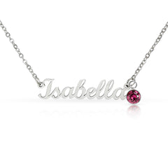Personalized Birthstone Necklace