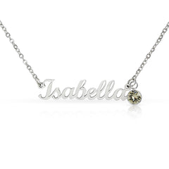 Personalized Birthstone Necklace