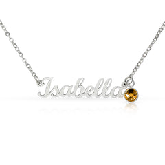 Personalized Birthstone Necklace