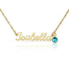 Personalized Birthstone Necklace