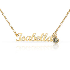 Personalized Birthstone Necklace