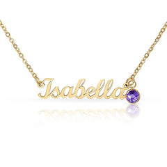 Personalized Birthstone Necklace