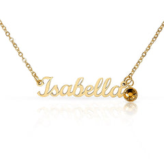 Personalized Birthstone Necklace