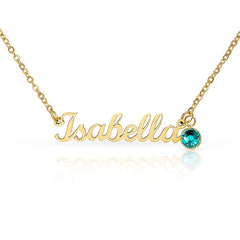 Personalized Birthstone Necklace