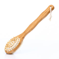 Quality Bamboo Double-Sided Massage Brush with Head