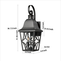 Outdoor Wall Light Fixtures - Waterproof Exterior Wall Sconce