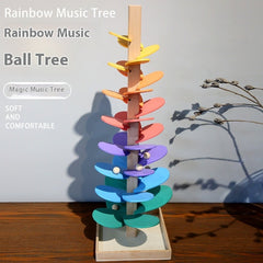 Wooden Rainbow Music Tree Educational Toy