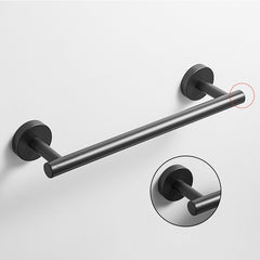 304 Stainless Steel Black Towel Rack Set for Bathroom