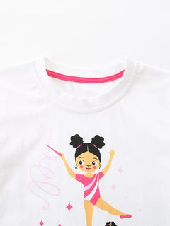 Children's Rhythmic Gymnastics Print T-Shirt
