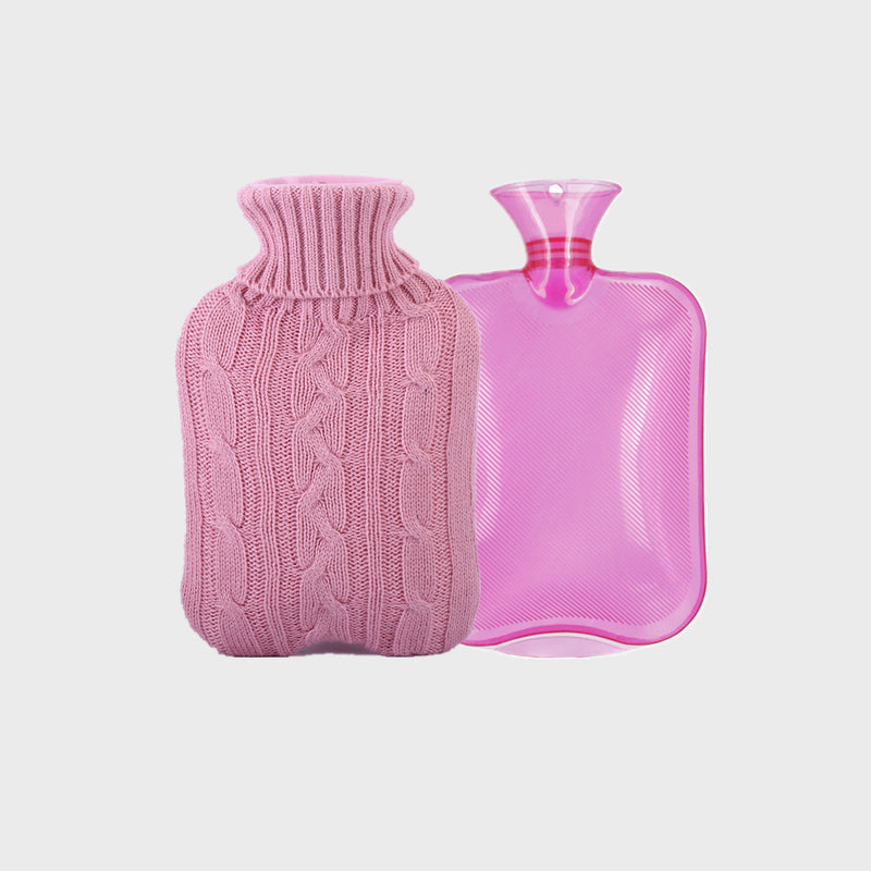 Large Acrylic Knitted Hot Water Bottle Set (PVC)
