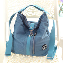 Multifunctional Women’s Nylon Backpack and Tote Bag