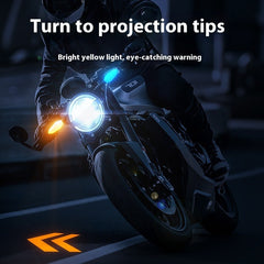 Motorcycle LED Projection Turn Signal Lights