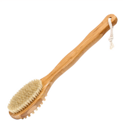 Quality Bamboo Double-Sided Massage Brush with Head