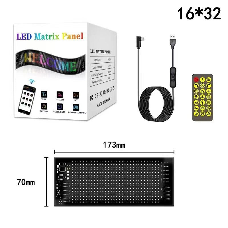 USB Car Flexible Bluetooth LED Display