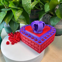 Plastic Heart-shaped Gift Box