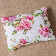 DaDa Bedding Pink Romantic Roses Floral Quilt Set