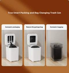 Smart Inductive Trash Can with Lid
