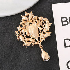 Luxury Water Drop Pendant Brooch for Women Jewelry