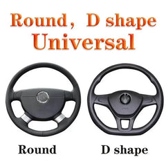 Bling Soft Leather Car Steering Wheel Cover Non-Slip Heat And Cold Protector