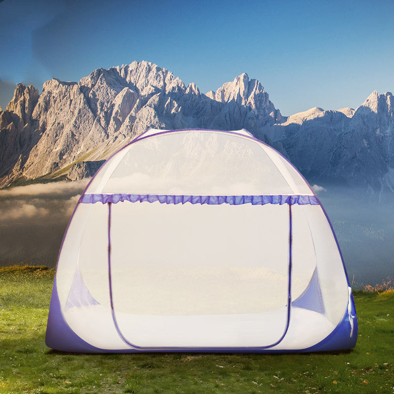 Portable No-Install Camping Tent with Mosquito Net