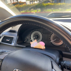 Cute Animal Car Ornament – Resin Bouncy Butt Dashboard Accessory