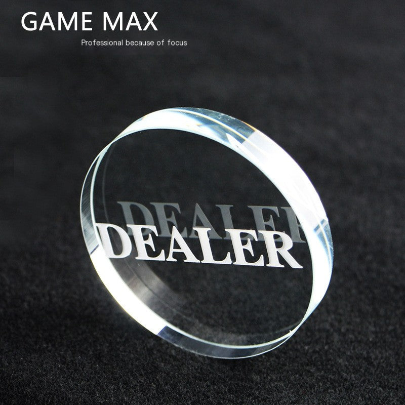 Acrylic Transparent Crystal Dealer Cat Poker Accessory