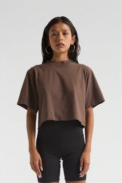 Womens Garment Dye Crop Top