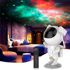 Astronaut Starry Sky Arctic Atmosphere Light Projection