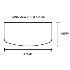 WARRANTY INCLUDED! 215 gallon GLASS bow front aquarium fish tank set