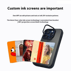 NFC E-Ink Screen Bracket Phone Case for iPhone