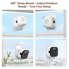 2K WiFi 5G Window Camera Dual-band Black Light Surveillance