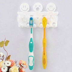 Cute Creative Smile Face Suction Toothbrush Holder