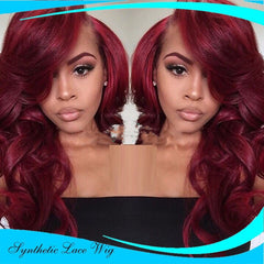 Long Wavy Deep Brown Wig for Women