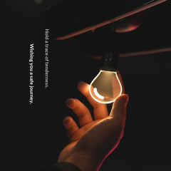 Crystal Car Pendant with Ambient Light Bulb