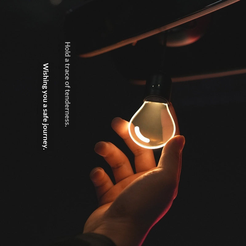 Crystal Car Pendant with Ambient Light Bulb