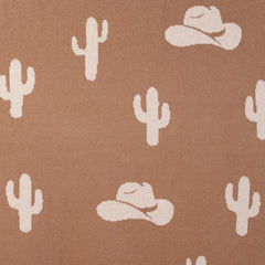 Cactus Jacquard Knit Baby Blanket
