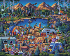 Camping Adventure 1000 Piece Jigsaw Puzzle by Dowdle Puzzles