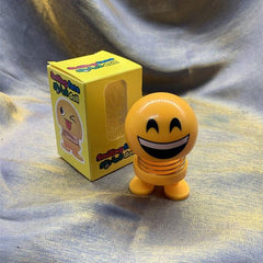 Cartoon Car Ornaments Electroplating Spring Shaking Head Doll Toy Shaking Head Toys Car Ornaments Bobblehead Nod Dolls Cute Cartoon Funny Wobble Head Robot Lovely Car Dashboard Decor Spring Car Decoration Doll Stretchable Toy Deformation