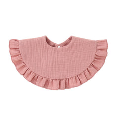 Soft Cotton Ruffle Bib For Infants And Toddlers