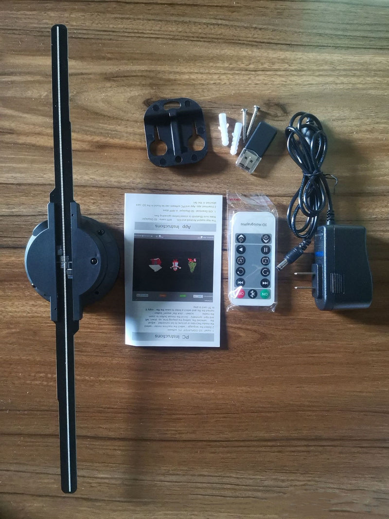 3D Holographic Fan with Bluetooth & App Control