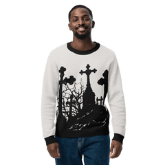 Cemetery Ash Knit Crew Neck Sweater