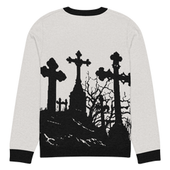 Cemetery Ash Knit Crew Neck Sweater