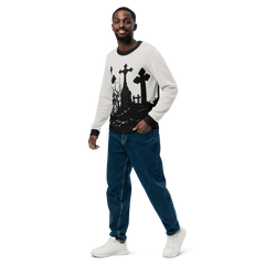 Cemetery Ash Knit Crew Neck Sweater