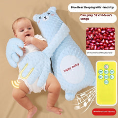 Remote Control Soothing Baby Sleep Plush Pillow