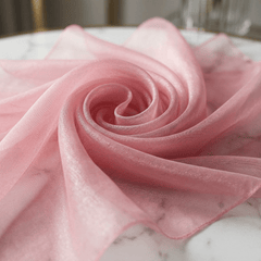 Crystal Organza Fabric by the Yard 60” Wide – Sheer Shiny Organza for Wedding Decor, Draping, Dresses, Curtains & Event Styling