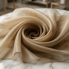 Crystal Organza Fabric by the Yard 60” Wide – Sheer Shiny Organza for Wedding Decor, Draping, Dresses, Curtains & Event Styling