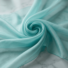 Crystal Organza Fabric by the Yard 60” Wide – Sheer Shiny Organza for Wedding Decor, Draping, Dresses, Curtains & Event Styling